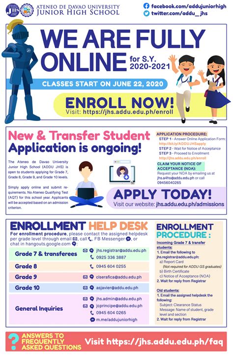 ONLINE ADMISSION AND ENROLLMENT .
